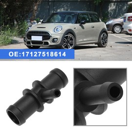 EMSea Car Hose Connector Coolant Hose T-Piece Connector, Compatible with Mini R52 R53 17127518614 Car Cooling System Replacement Parts Made of Plastic