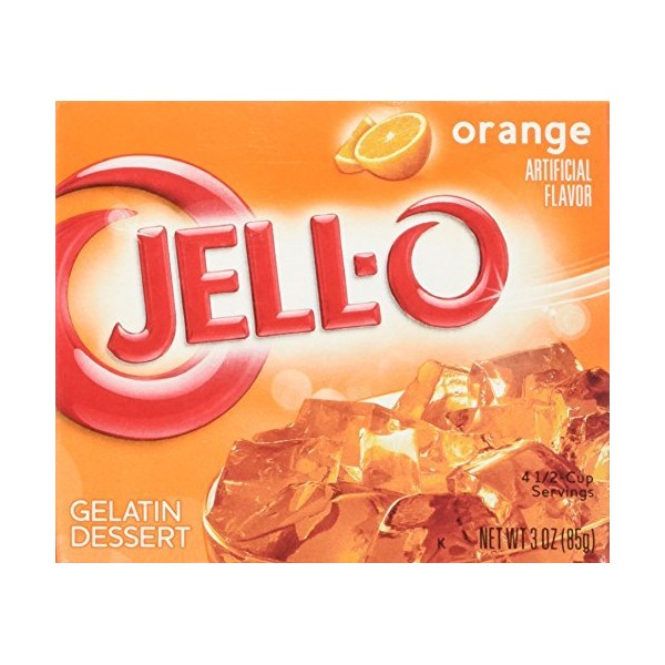 JELL-O Jello Gelatin Dessert 3 Ounce Boxes Pack of 4
