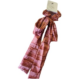 Hive and Co. Mauve Long Bow Scrunchie Hair Band Pink