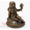 Solid Brass Amber Figurine of Virgo Astrology Zodiac sign Horoscope