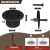 Trip Lever Tub Trim Kit Set with Two Hole Overflow