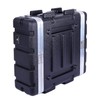 Crossrock Stackable 3U Rack Case, Strong Molded with Heavy Duty