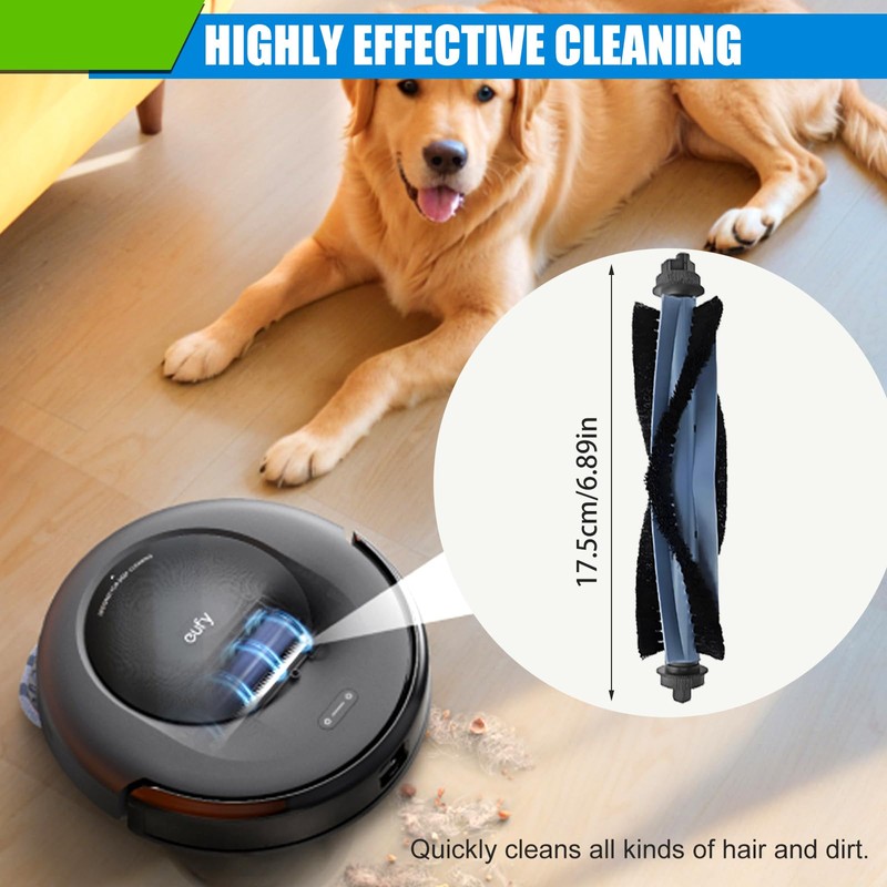 Detetap Replacement Roller Brushes for Eufy C20 Omni Robot Vacuum