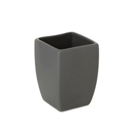 TATAY Vaso da Tavolo Thai Table Top Collection, in Ceramica, Grigio Antracite, Misure 7,5 x 7,5 x 10