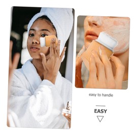 NOLITOY Face Exfoliator Brush Wood Handle Brush for Face Makeup Removal and Exfoliation