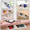 YOOUSOO 2 Pack Under Desk Storage Drawer Organizer, Hidden Slide