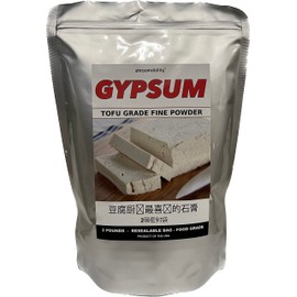 Tofu Gypsum Powder 2 lb Coagulent For Tofu, Tofu Pudding & Tofu Custard - Food Grade Product of USA