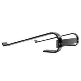 MMOBIEL Laptop Stand - Laptop Riser 10 to 18 inches - Ventilated Laptop Holder Universal - Laptop Stand for Desk Compatible with MacBook, Notebook, ASUS and More - Incl. Tools - Black Aluminum