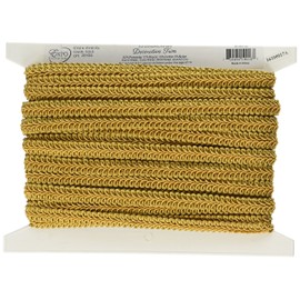 Expo International Trims by The Yard Alice Classic Woven Braid Trim, Gold (20 Yard Cut) (IR1901GL-20)