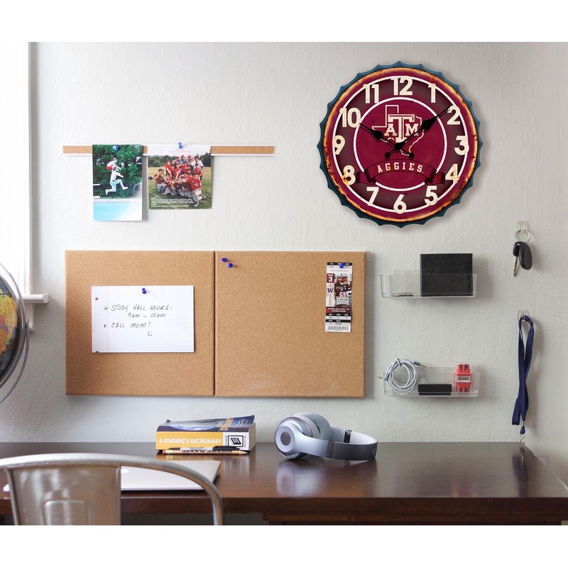 Hanna's Handiworks Texas A&M - Reloj con Tapa de Botella