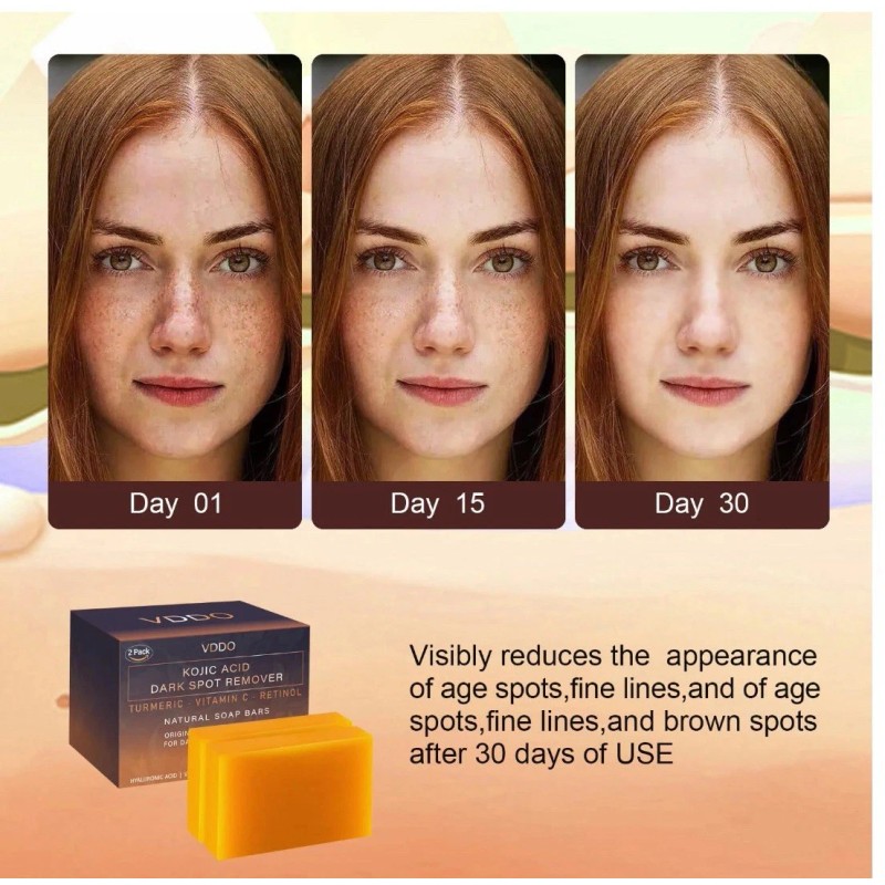 Kojic Turmeric Kojic Acid Brightening Soap Skin Whitening Dark Spots
