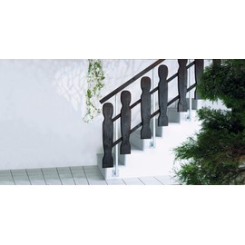 Gah Alberts 701 512 Handrail Support for Standard Posts Adjustable by 90-45° Hot-Dip Galvanised