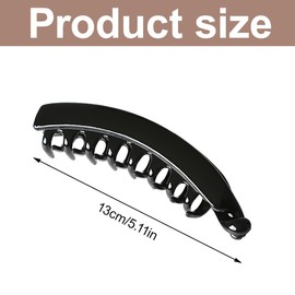 THXFUNAREA 4 Stück Groß Banane Clip Vintage Bananenspange Bananenklammer Dickes Haar Banana Hair Clip für Damen