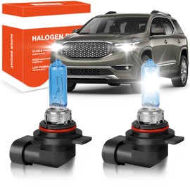 OQSNCV Fit for GMC Acadia (2013-2022) Halogen Headlight Bulbs, 9012 High/Low Beam Light Headlamp Replacement Bulbs Kit 100W 4200K, Pack of 2
