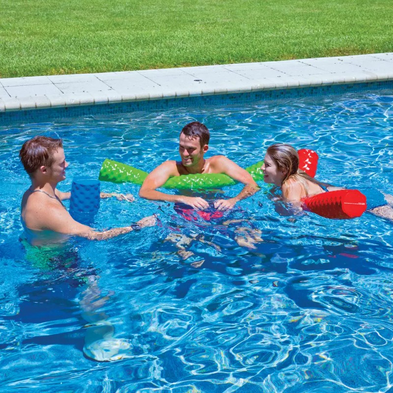 Wow Sports WOW Dipped Ribbed-Texture Foam Pool Noodle - Blue
