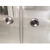 Top Hardware Stainless Steel 2-1/4" OD Thru-Glass Shower Sliding Door
