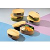 Tatsumiya 30432 Tight Grain Oval Bento Box, Hinoki Green, Large