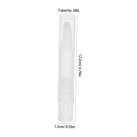 Baluue 3pcs Refillable Lip Gloss Pen Precision Applicator for Nail Oil and Cuticle Revitalization Compact Travel-Friendly Makeup Accessory for Beauty Go