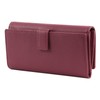 Mandarina Duck Mellow Leather Wallet with Flap L Red Violet,