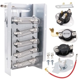 Dryer Heating Element Kit Compatible With May-tag MEDB755DW2 MED6200KW0 MEDB766FW0 MEDB755DW0 MEDX655DW1 MEDX500BW0 MEDC400BW1 MEDC415EW1 MEDC500VW0 MEDC555DW1 MEDX6STBW1 MED6600TQ0