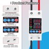 HCOVTXR 110V Smart Circuit Breaker,1~63 Amp Low Voltage Cutoff, AC