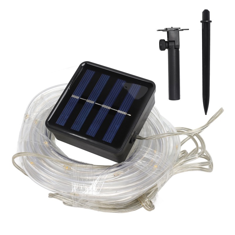 Solar Rope String Lights Waterproof High Brightness LED Solar String
