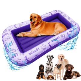 Schwimmer Dog Pool Float – Premium Pool Float for Large Dogs up to 220lbs – Durable & Inflatable Dog Raft for Pool, Lake & Beach – Comfortable & Safe Floating Mat for Summer Fun – Purple