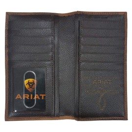 Custom Morgan Dollar Heads ARIAT Faded Flag Long Rodeo Leather Wallet