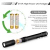 LIGHTFE Black Light D11A 395nm Ultraviolet Flashlight with high-Power Ultraviolet