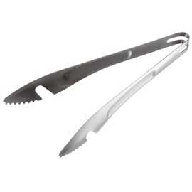 Captain Stag UG-3270 Outdoor BBQ Tongs, Easy to Grab, Skewer Tongs, Skewer Puller, No Tip, 9.4 inches (24 cm), Stainless Steel