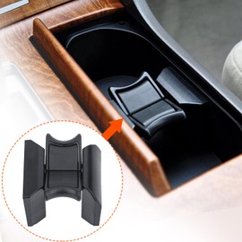 Cup Holder Insert Divider Compatible with Toyota Camry 2007 2008 2009 2010 2011 Toyota Camry Accessories Replaces GN621-06740 55618-06020 （Black）