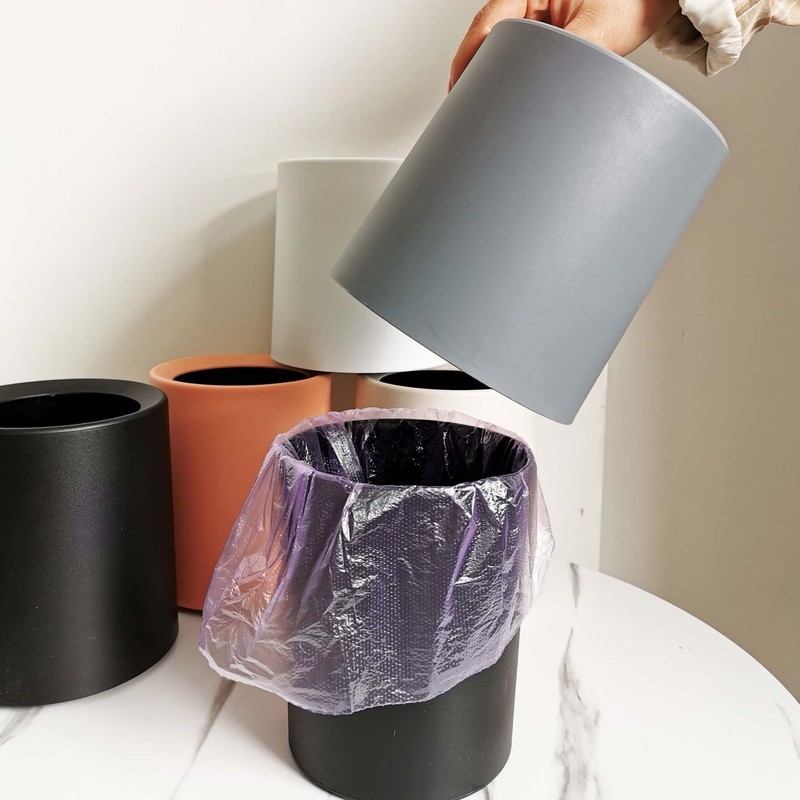 ETRAVEL Desk Trash Can Desktop Trash Can Stylish Mini Trash