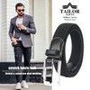 TAILOR JAPAN Men's Elastic Belt, Mesh Belt, Stepless Adjustment Belt,