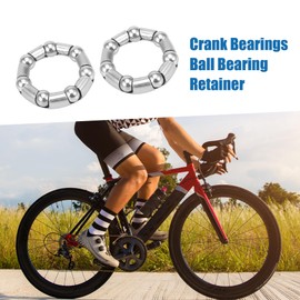 A ABSOPRO 37.6mm x 7 Bicycle Ball Bearings Crank Wheel Bearing Set of 2