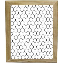 Creative Hobbies Unfinished Wood Chicken Wire Frame - Ready to Decorate, Add Photos, Collages, Jewelry and More - Measures 9.5" x 11.5" Inside 8"x10" | 2 Pack