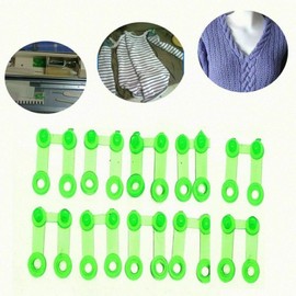 FASTROHY 10Pcs Plastic Yellow Snap Clip Punch Card for Brother Knitting Machine Tool