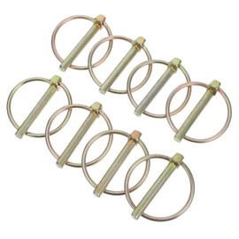WHAMVOX 8pcs Heavy Duty Lynch Pin Rings for Farm Tractors Trailers Trucks Mowers