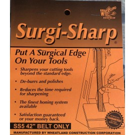 Wheatland Construction Company Surgi-Sharp 1”x42” Leather Honing Belt SS5 Knife & Tool Sharpening Stropping USA