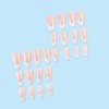 YoYoee 24-Piece Short Almond Press on Nails - Nude Marble