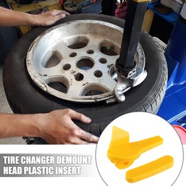 X AUTOHAUX 5 Sets Motorcycle Tire Changer Tire Demount Head Tire Guard Wheel Side Protector for Mount Demount Tire Repair 2.09"x0.94"x1.18"