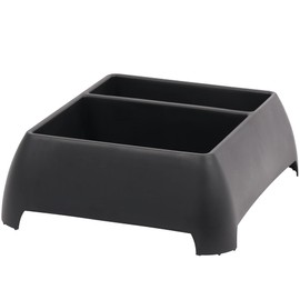 Moblorg Heavy Duty Storage Organizer for Vehicle Trunk, Garage, Under Sink Organizer, Recycled Plastic, Made in USA (Black)