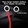 CUZEC 6FT/1.8m 16 AWG Extension Cord Eyelet Terminal with Battery