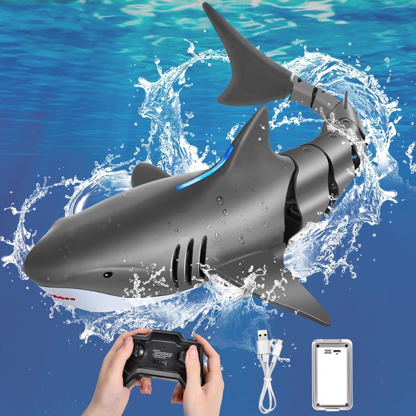 IEEILULU Remote Controlled Shark, 2.4GHz Remote Controlled Shark Toy with