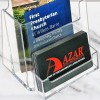 Azar Displays 252922-2PK Counter Trifold Brochure Holder with Business Card