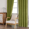 CUCRAF Olive Green Velvet Curtains 96 inches Long, Soft Room
