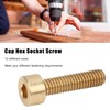 50Pcs Cap Hex Socket Screw Copper Fastener Hardware Tools Industrial