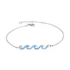 Lauren-Spencer Wave Anklet for Women Gold Silver Plated Beach Ankle