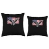 Plumbing Wrench American Flag Pipe Wrenches Pipefitter Throw Pillow
