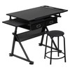 HomGarden Height Adjustable Drafting Desk Drawing Table Art Craft Work