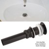 Stainless Steel Bathroom Sink Drain Rustproof Anti Clog Pop Up